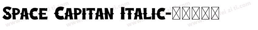 Space Capitan Italic字体转换